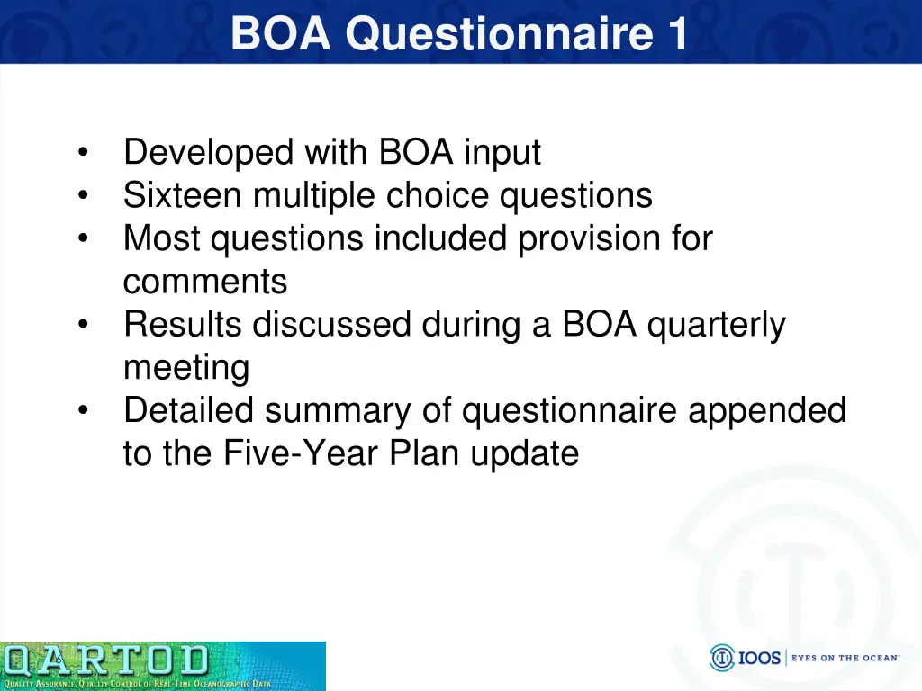 boa questionnaire 1