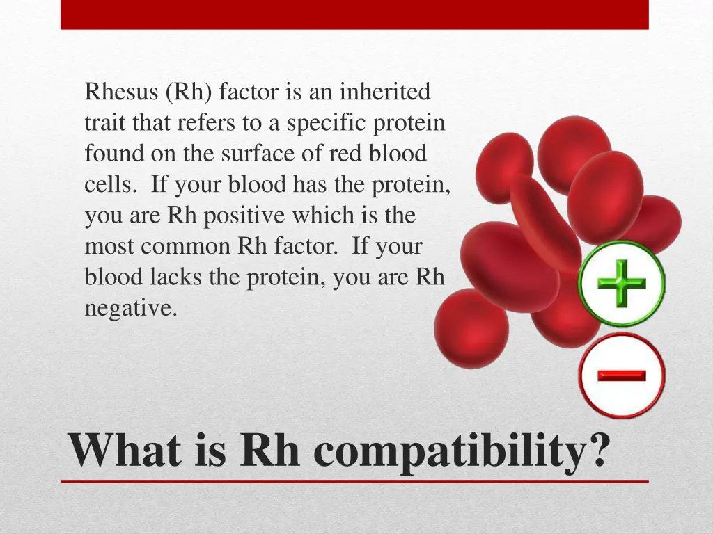 rhesus rh factor is an inherited trait that