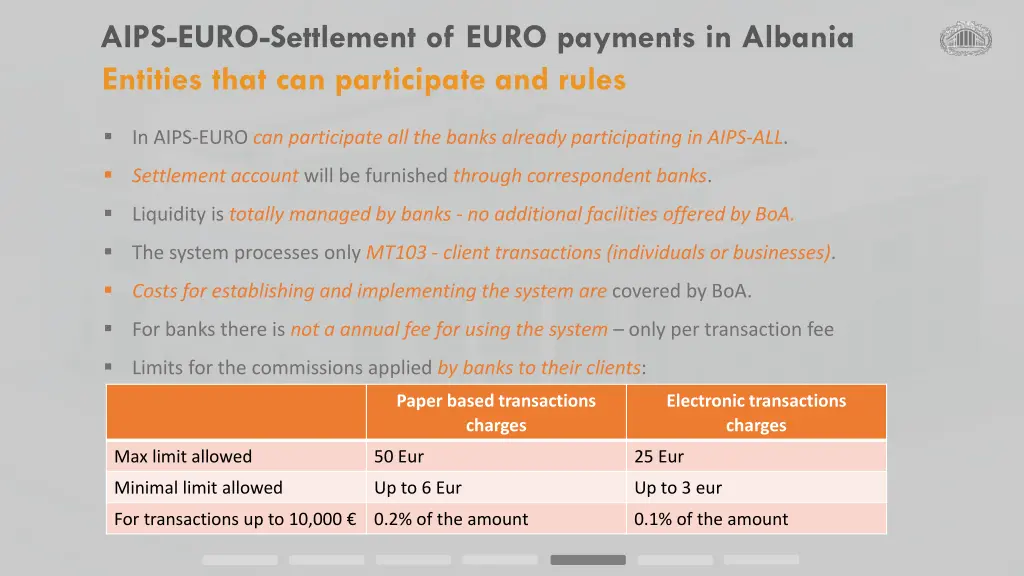 aips euro settlement of euro payments in albania 1