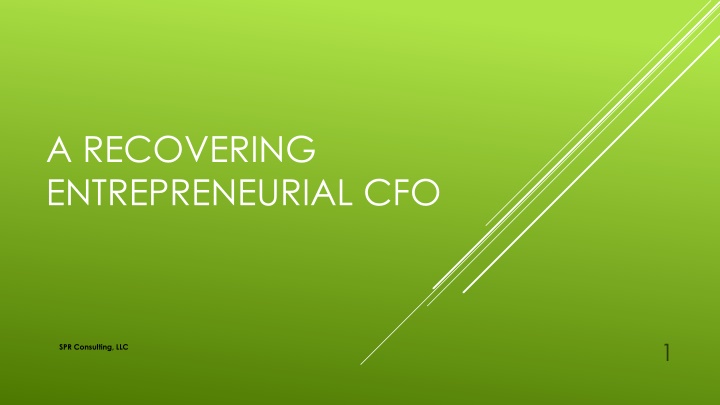 a recovering entrepreneurial cfo