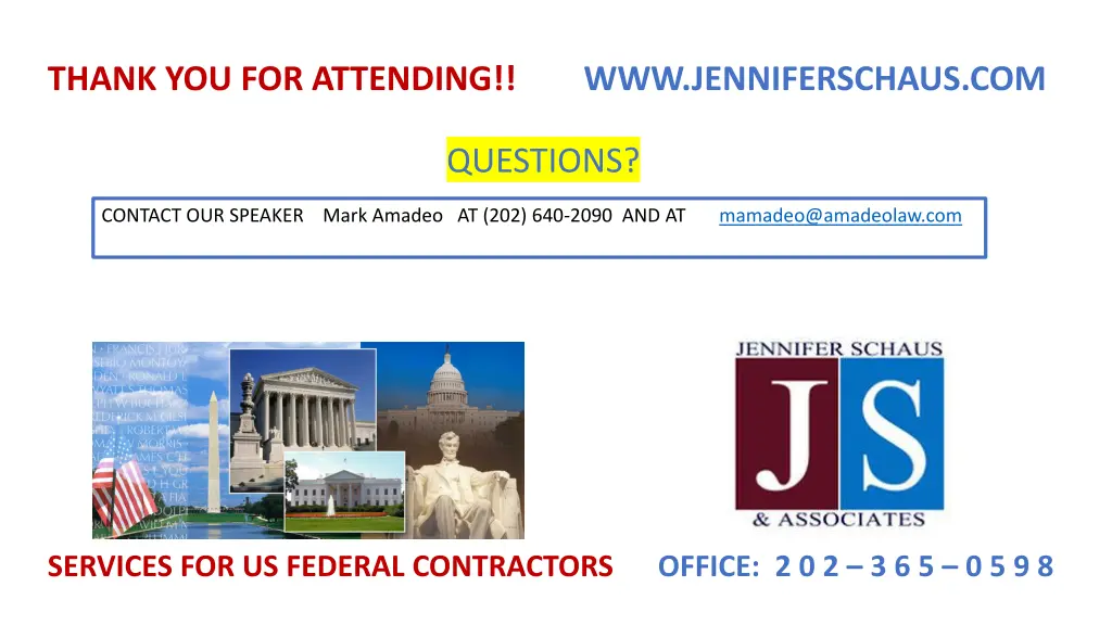 thank you for attending www jenniferschaus com