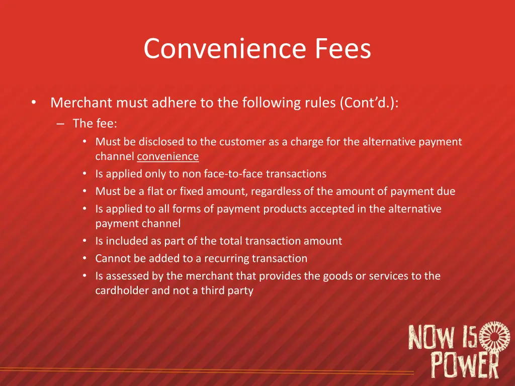 convenience fees 2