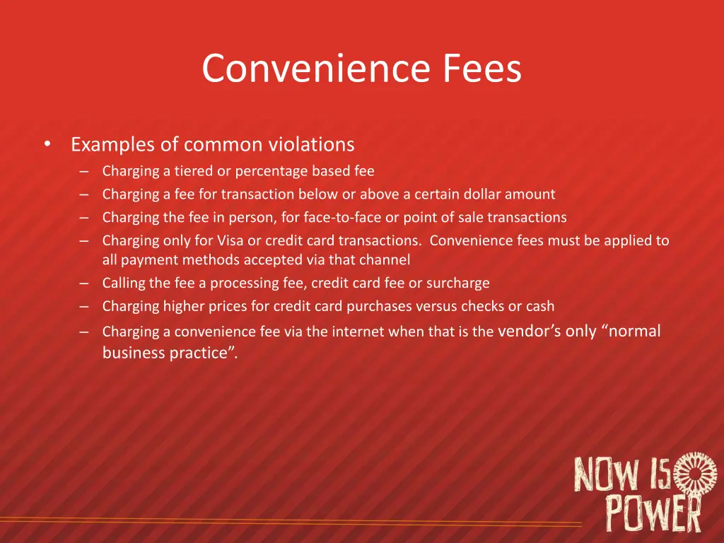 convenience fees 4