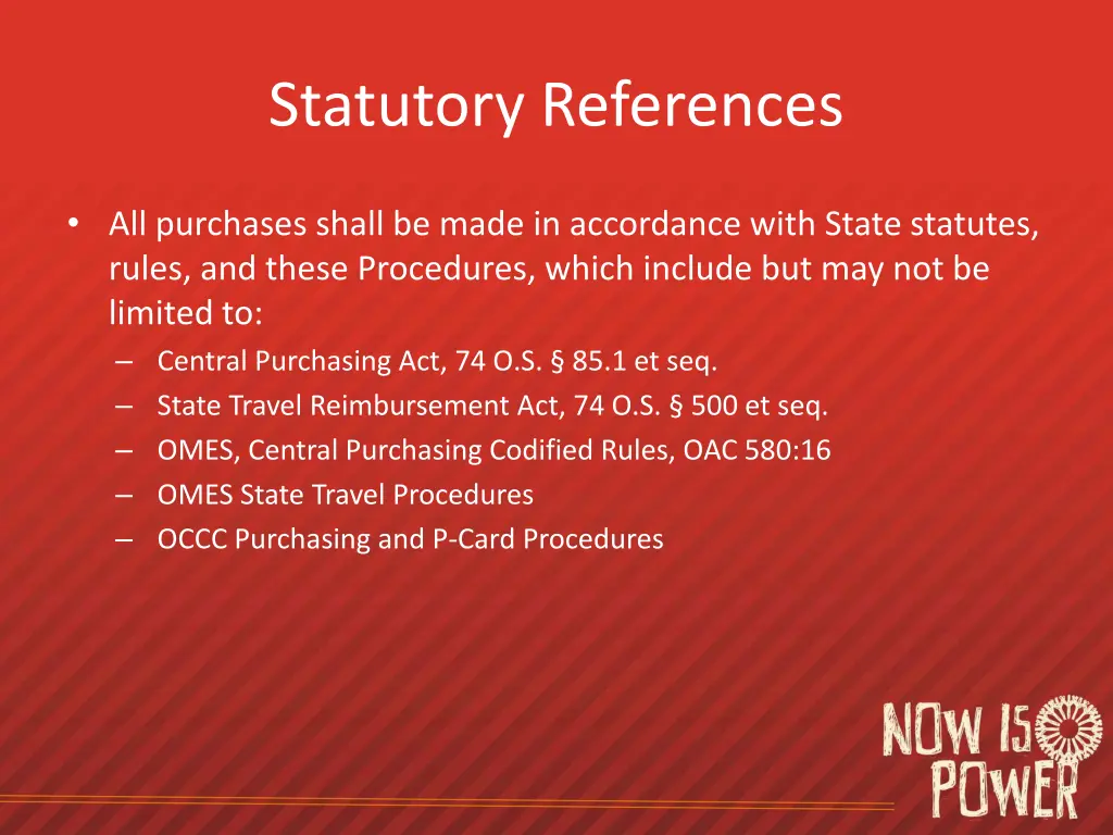 statutory references