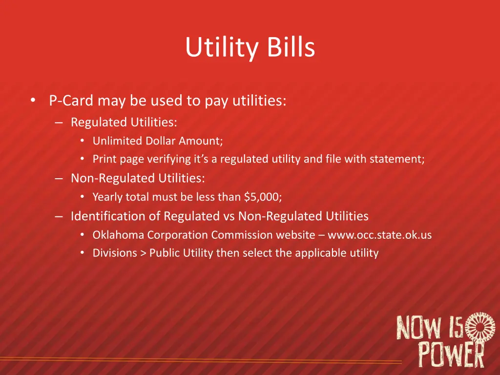 utility bills