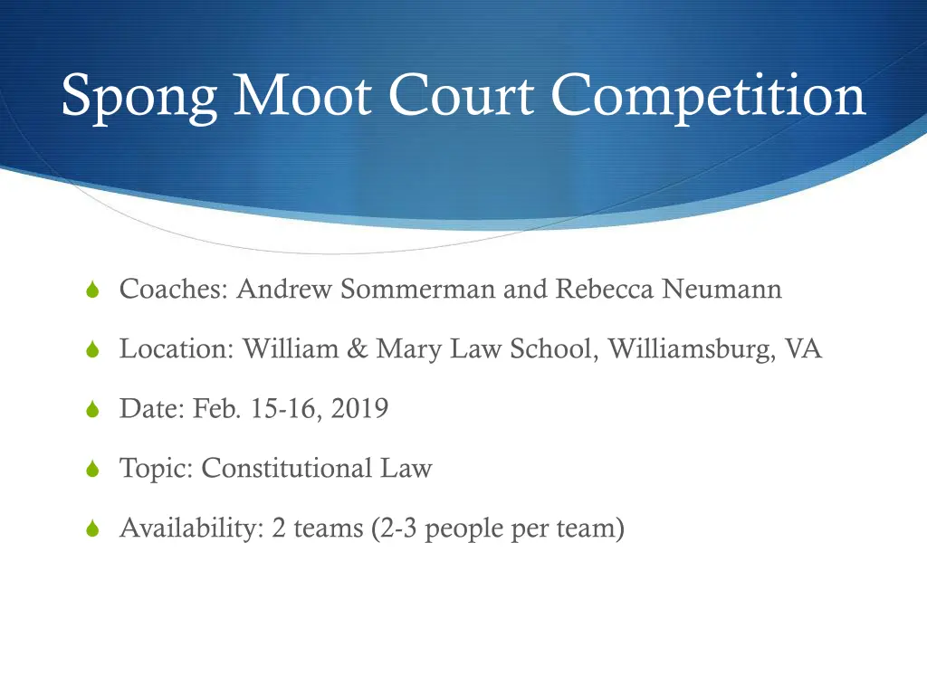 spong moot court competition