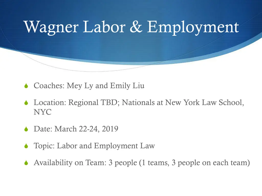 wagner labor employment