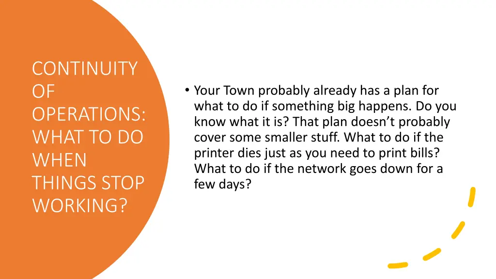 continuity of operations what to do when things