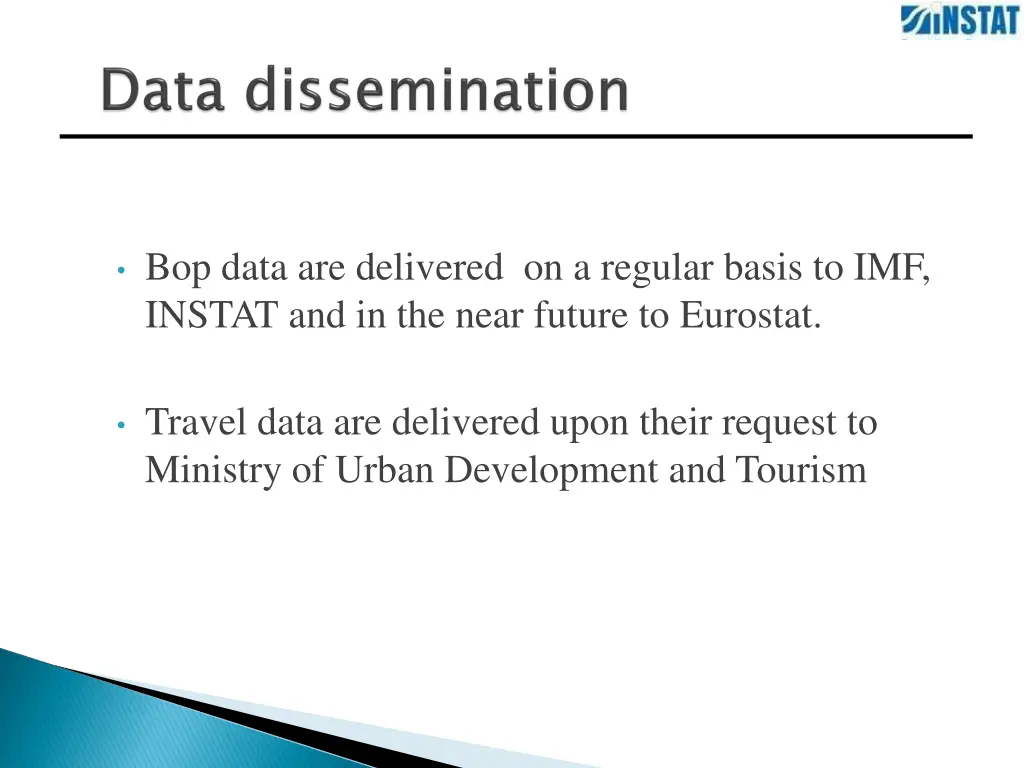 bop data are delivered on a regular basis