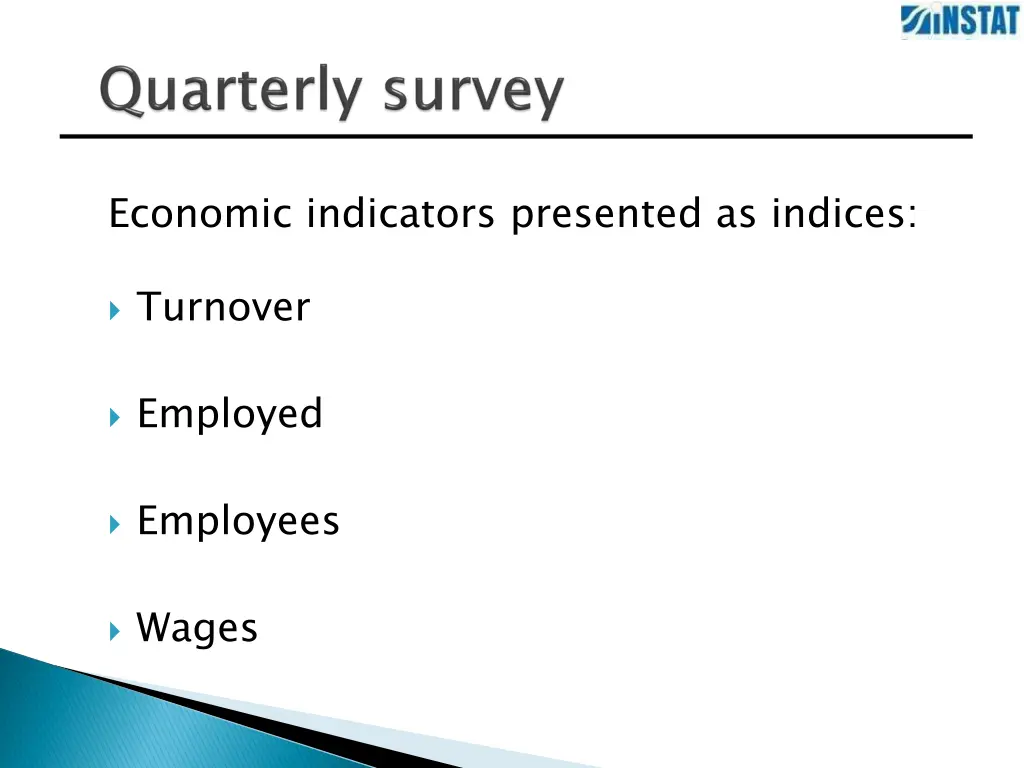 economic indicators presented as indices