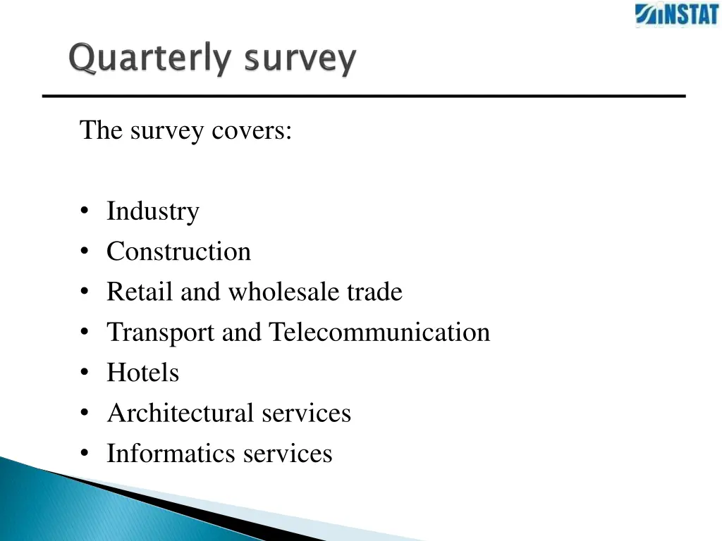 the survey covers