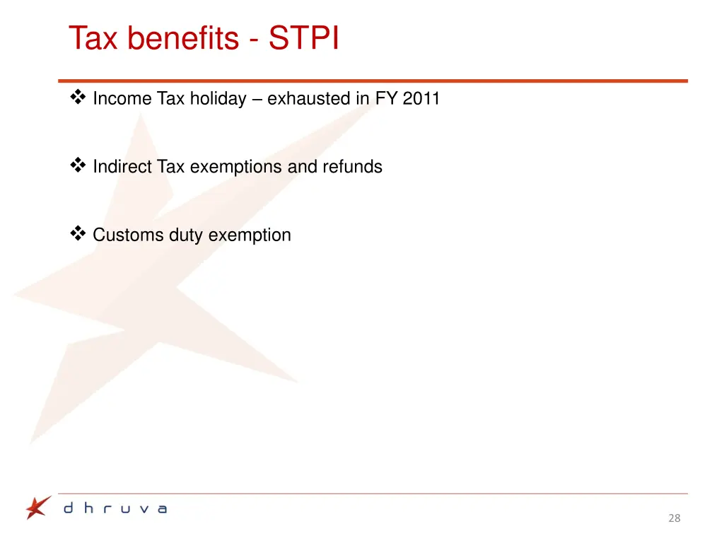 tax benefits stpi