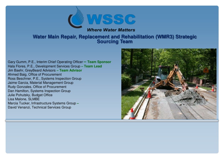 water main repair replacement and rehabilitation