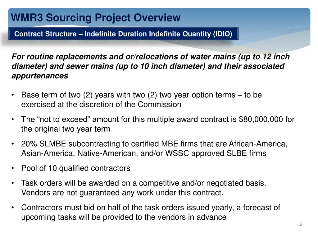 wmr3 sourcing project overview 3