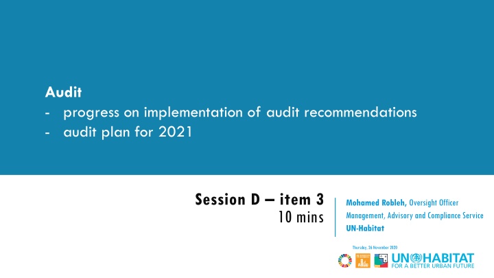 audit progress on implementation of audit