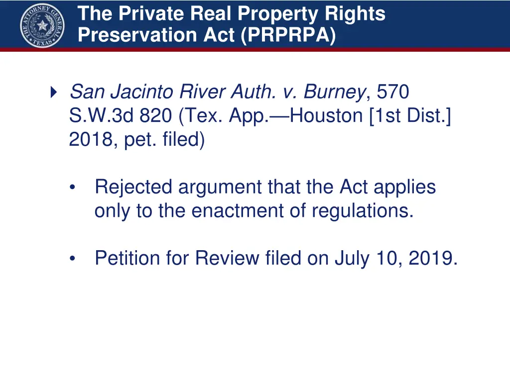 the private real property rights preservation 1