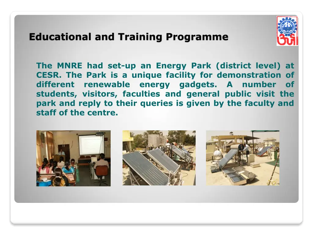 educational and training programme