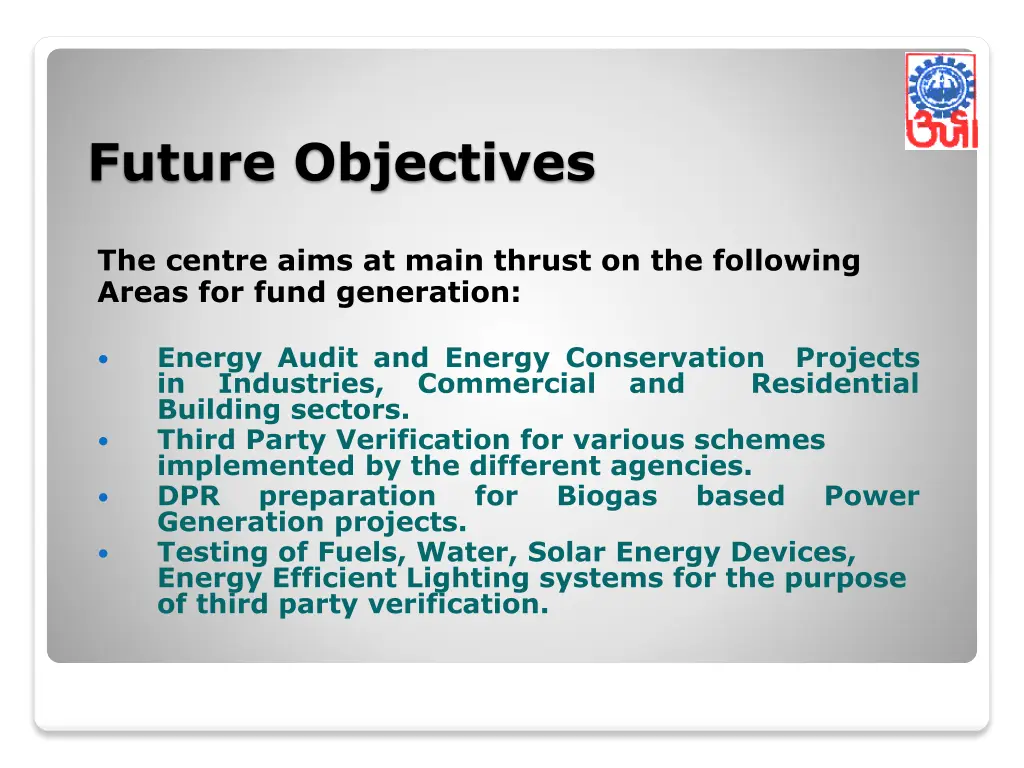 future objectives