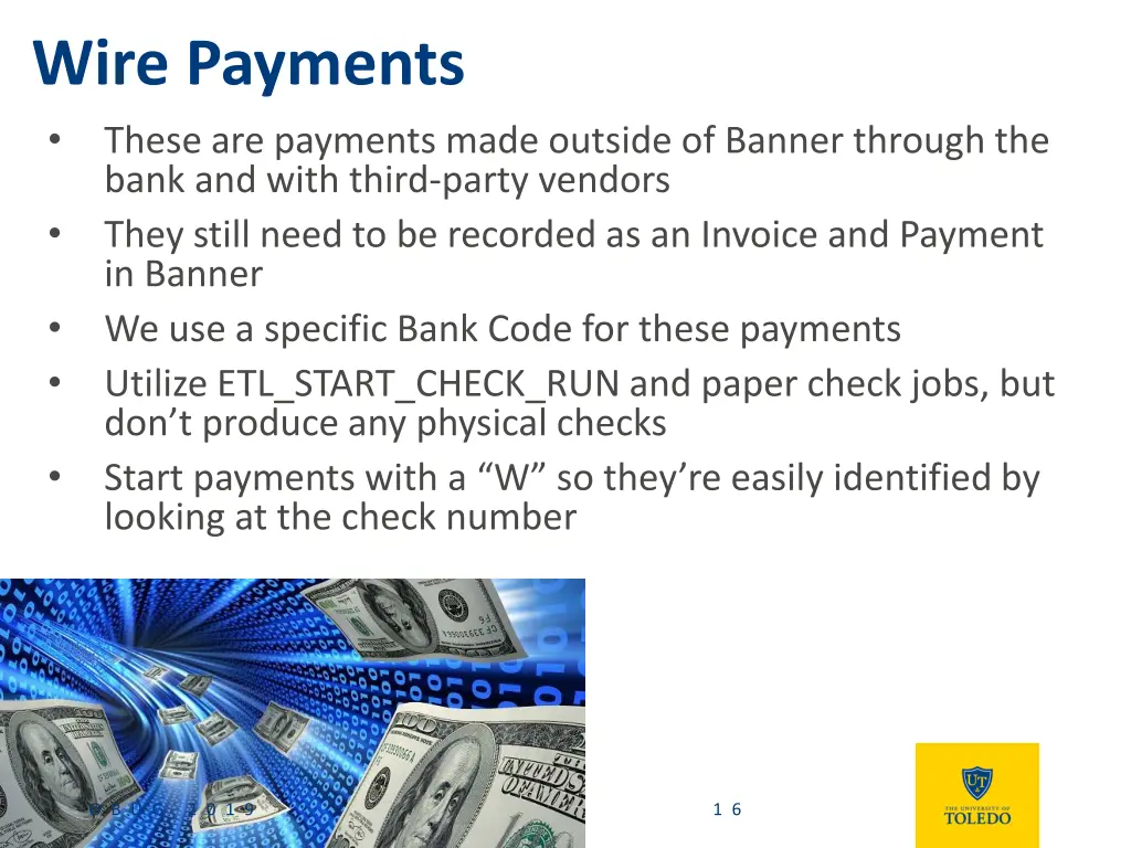 wire payments these are payments made outside