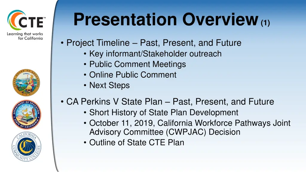 presentation overview 1