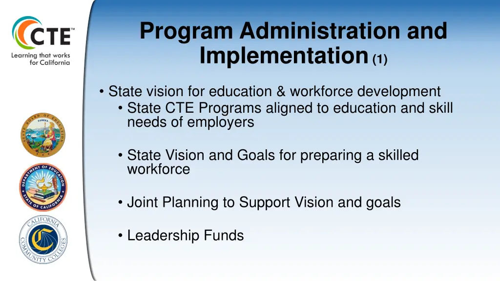 program administration and implementation 1