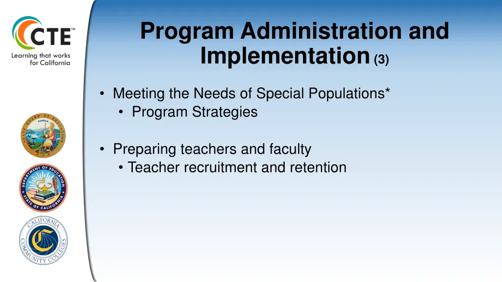 program administration and implementation 3