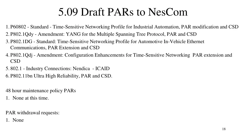 5 09 draft pars to nescom