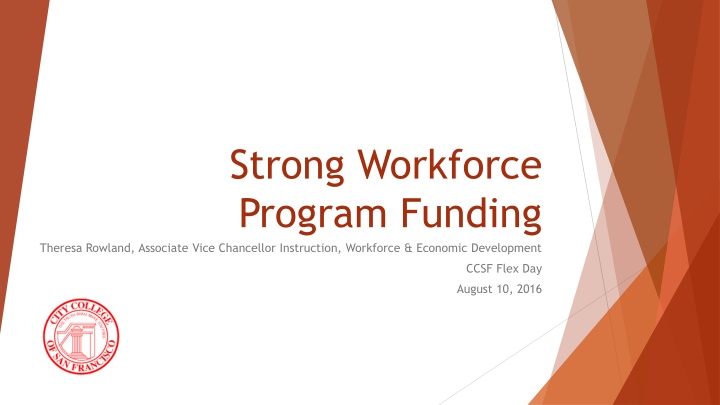 strong workforce program funding