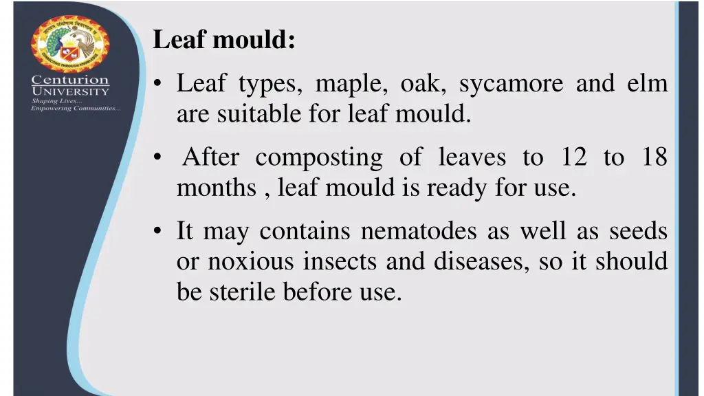 leaf mould leaf types maple oak sycamore