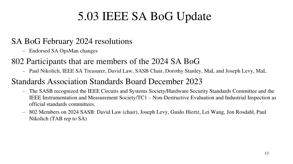 5 03 ieee sa bog update