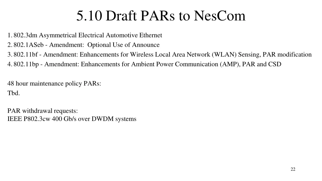 5 10 draft pars to nescom