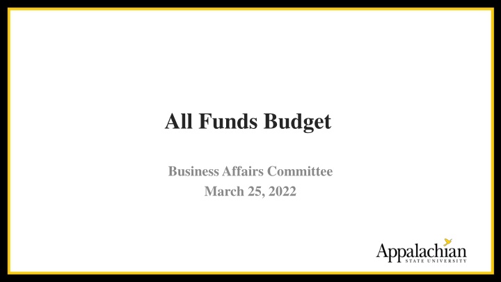 all funds budget