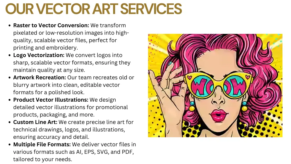 our vector art services