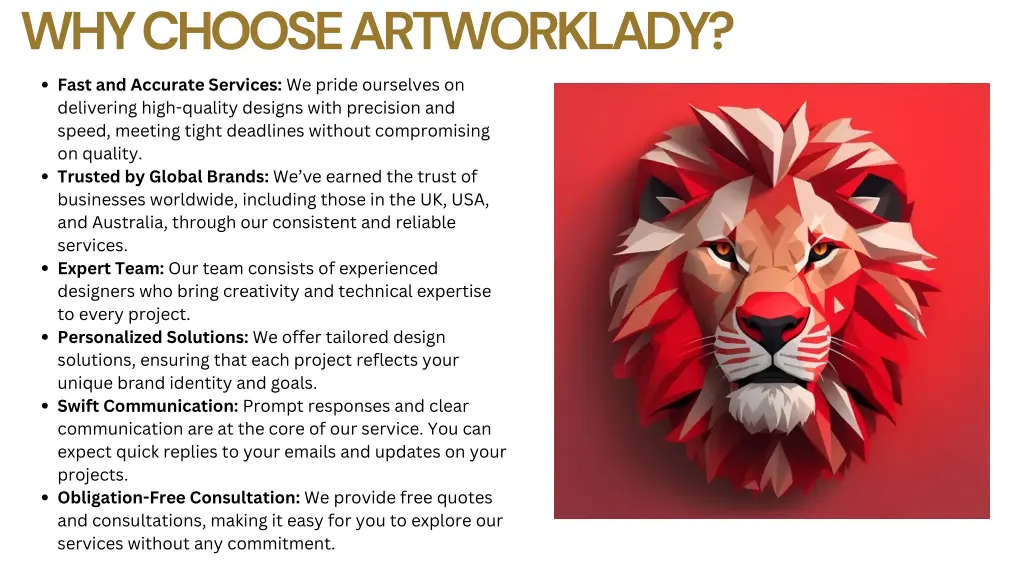 why choose artworklady fast and accurate services