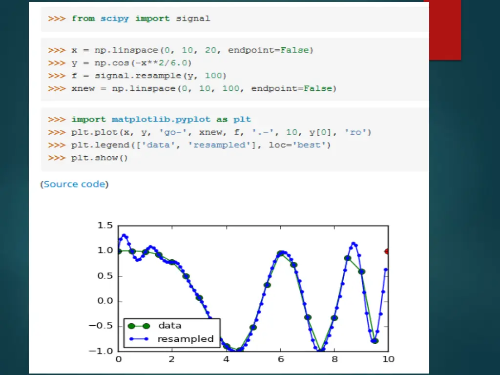 resample data for rebin