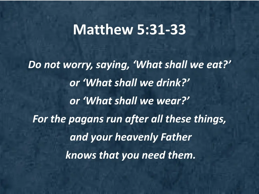 matthew 5 31 33