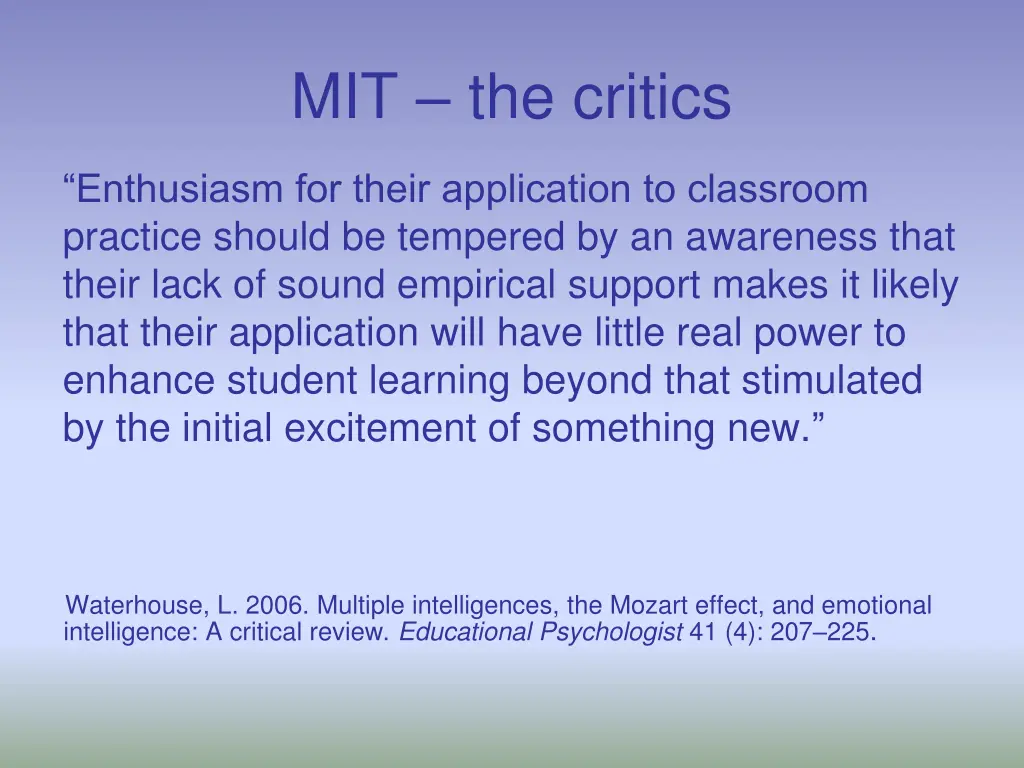 mit the critics 1