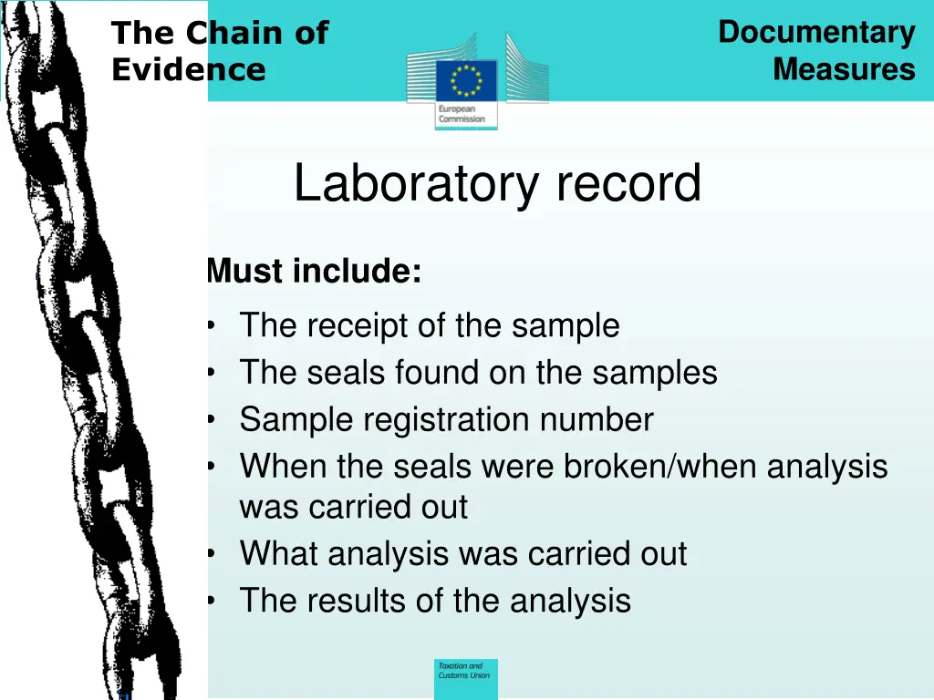 the chain of evidence 5