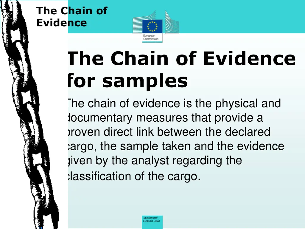 the chain of evidence