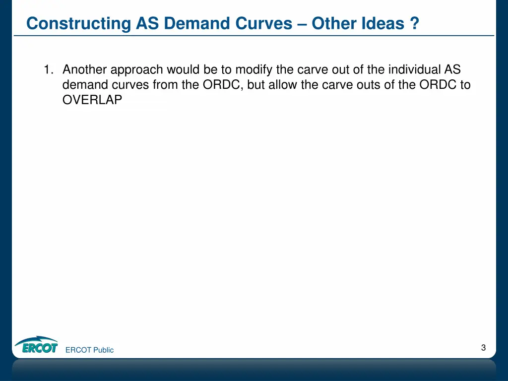 constructing as demand curves other ideas