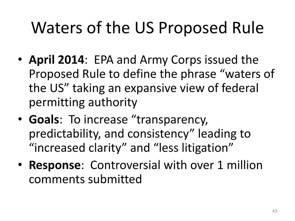 waters of the us proposed rule