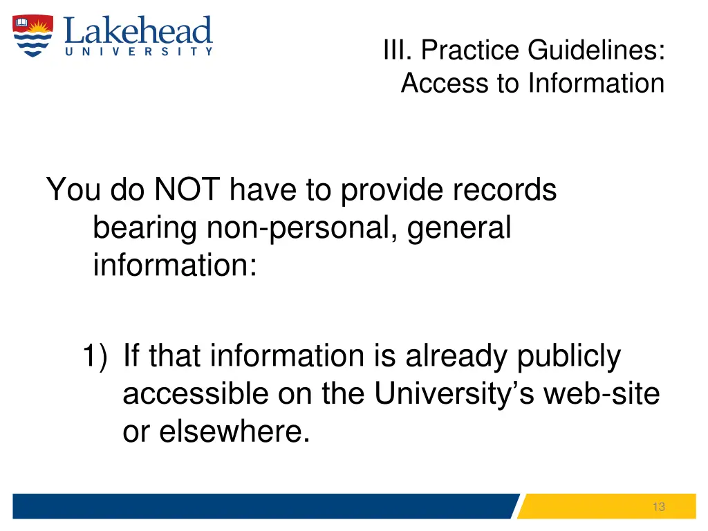 iii practice guidelines access to information 2