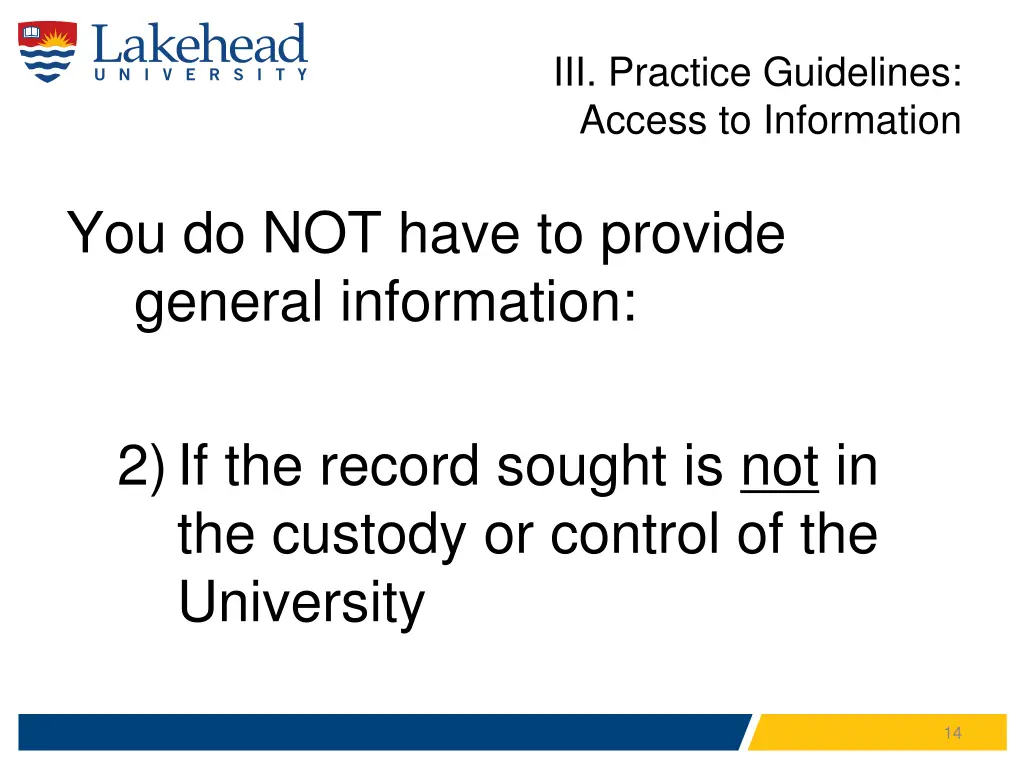 iii practice guidelines access to information 3