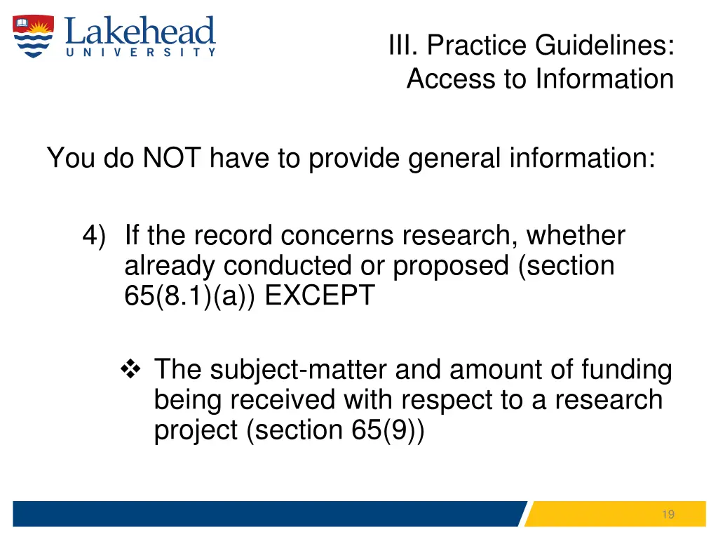 iii practice guidelines access to information 8