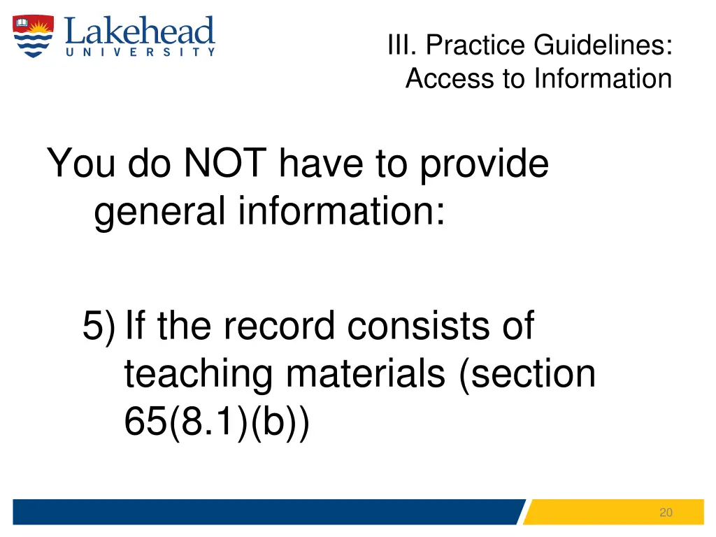 iii practice guidelines access to information 9