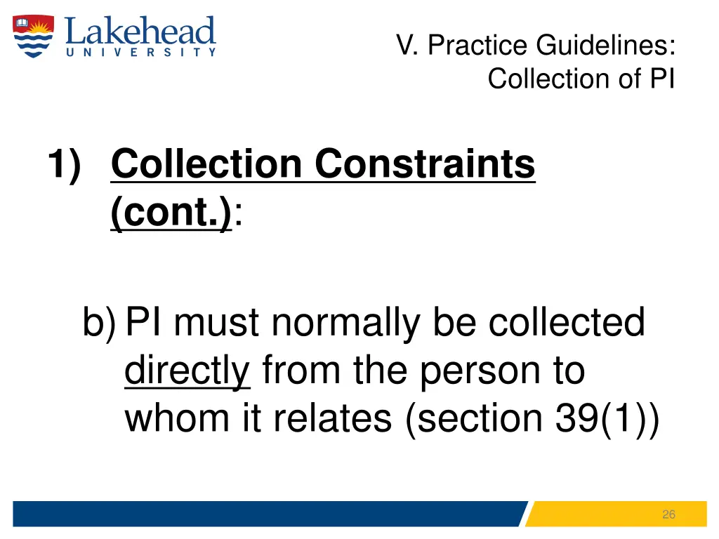 v practice guidelines collection of pi 1