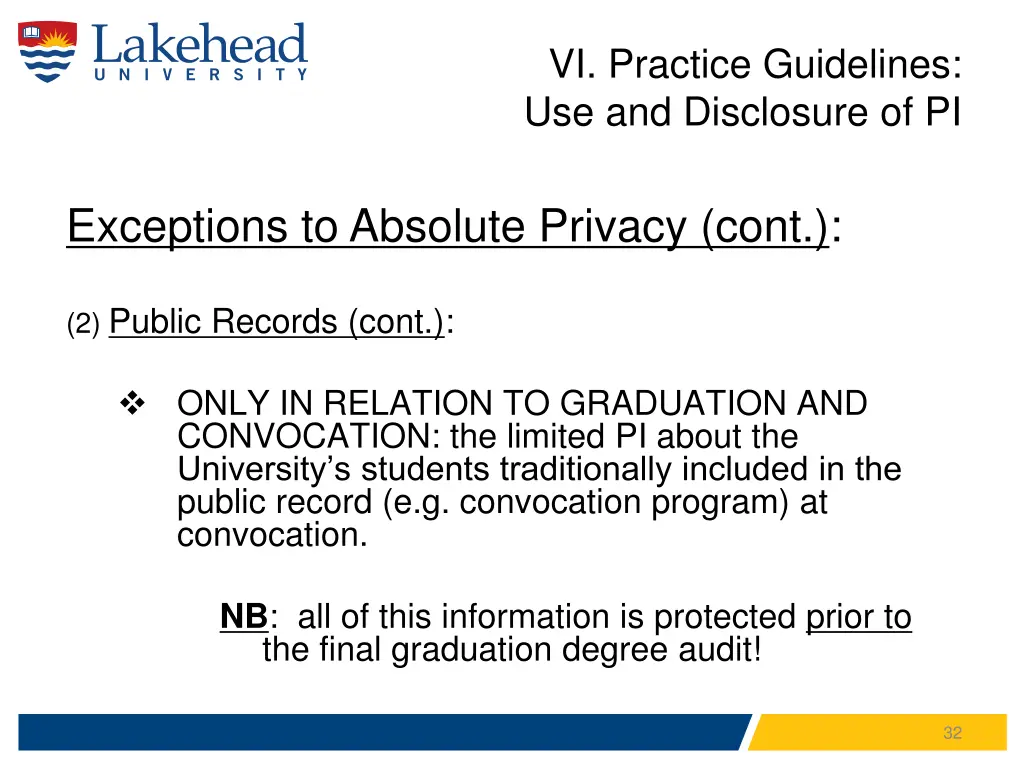 vi practice guidelines use and disclosure of pi 3