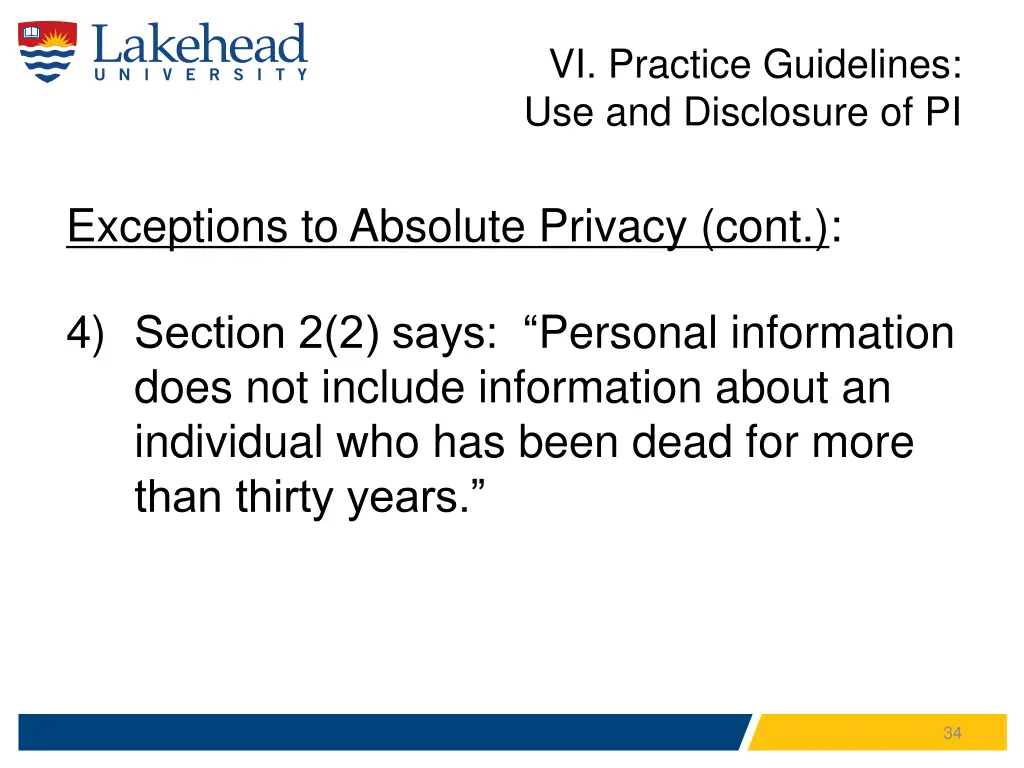 vi practice guidelines use and disclosure of pi 5