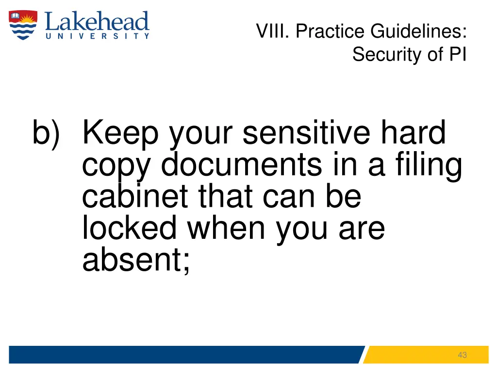 viii practice guidelines security of pi 1