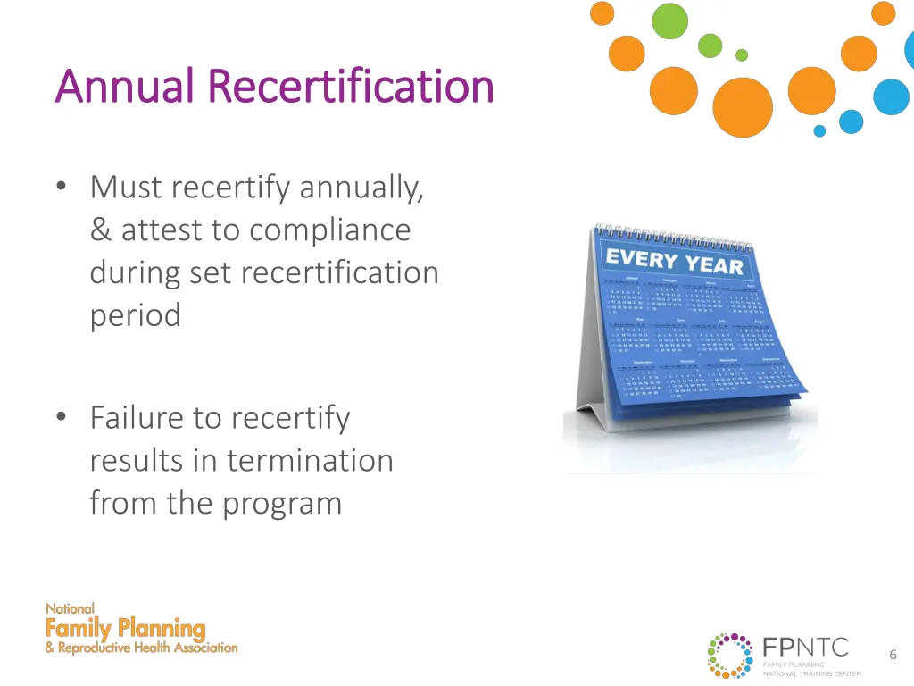 annual recertification annual recertification